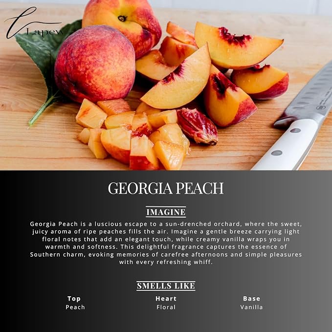 Georgia Peach Carpet Freshener Powder Refill 36 oz | Powerful Odor Eliminator - Image 2
