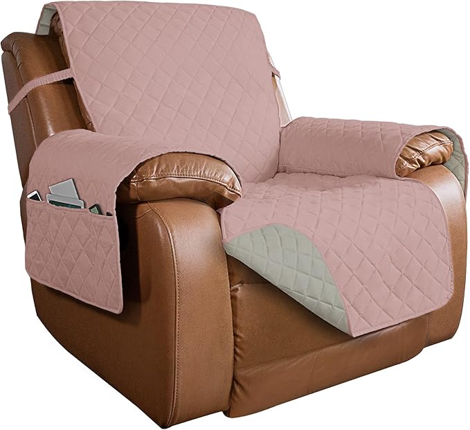 PureFit Reversible Quilted Sofa Cover, Water Resistant Slipcover Furniture by PureFit