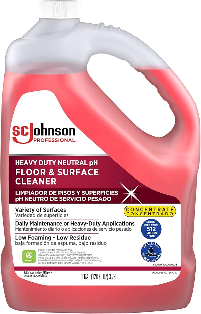 SC Johnson Professional Heavy Duty Neutral Floor & Surface Cleaner 1 Gallon - Image 2