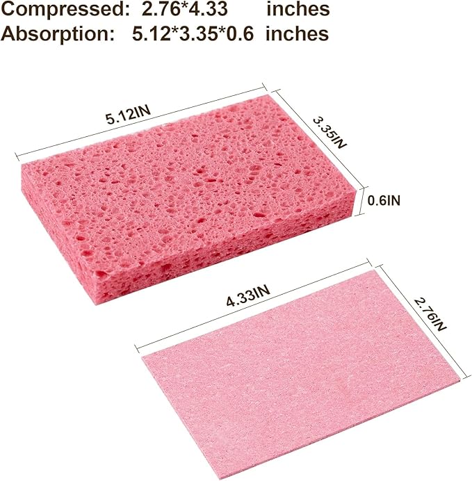 JOYMOOP Dish Sponge Scrubber, Cellulose Sponges Kitchen - Image 8