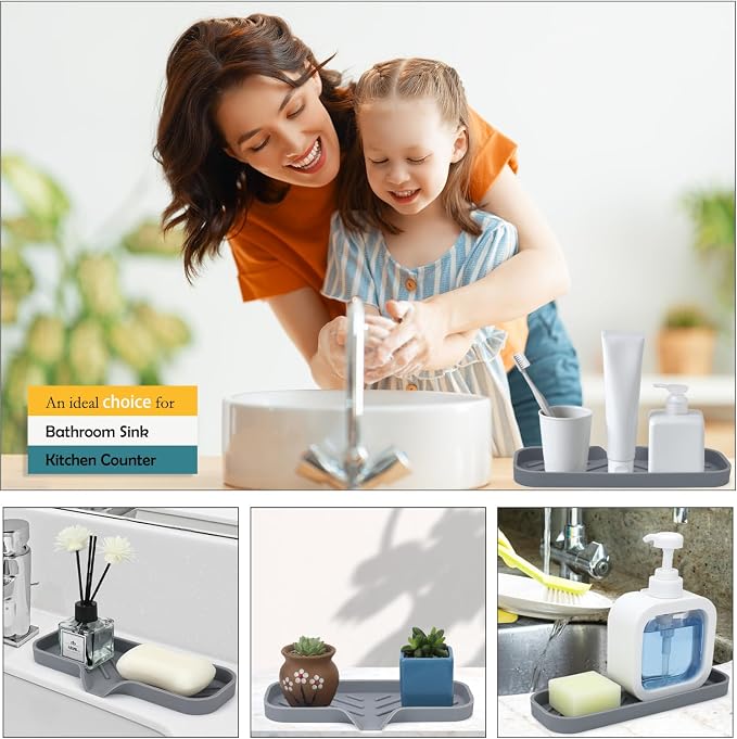 Silicone Bathroom Soap Dishes, Sponge Holder - Image 3