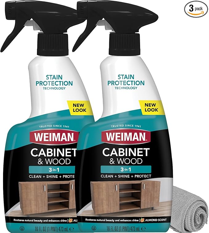 Weiman Cabinet and Wood Cleaner, Clean and Protect Spray by Weiman