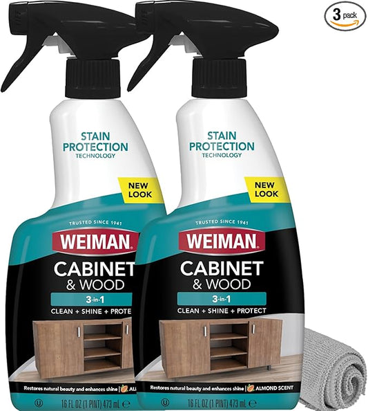 Weiman Cabinet and Wood Cleaner, Clean and Protect Spray by Weiman