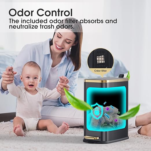CEROELDA Small Bathroom Trash Can - Image 7