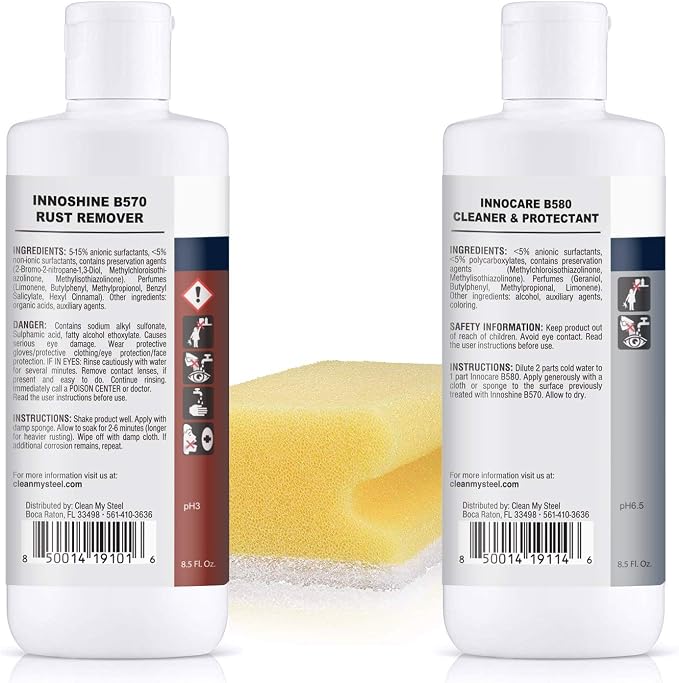 CLEAN MY STEEL Stainless Steel Rust Stain Remover & Cleaner Kit, NSF Safe - Image 2
