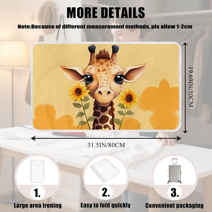 Funny Ironing Mat Portable Giraffe Ironing Pad - Image 7