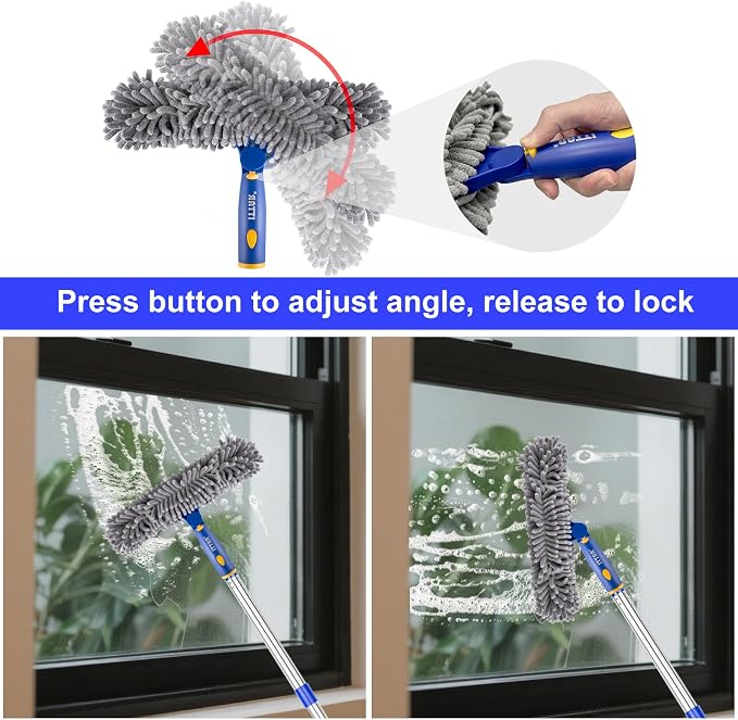 ITTAR Professional Window Cleaning Squeegee Kit, 7.15 Ft High Reach Cleaner Tool - Image 4