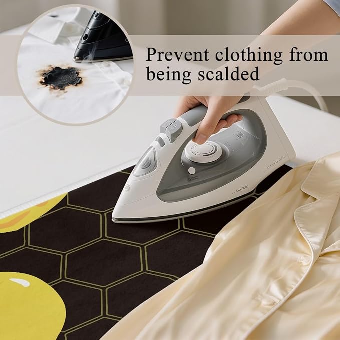 Cute Ironing Mat for Table top Washer, Countertop, Bee Portable Iron Pad - Image 5