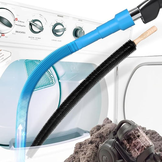 Holikme 2 Pieces Dryer Vent Cleaner Kit, Dryer Lint Vacuum Attachment and by Holikme