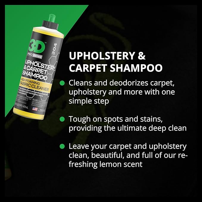 3D Upholstery & Carpet Shampoo - Image 4