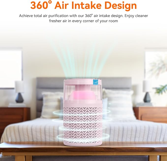 AIRROMI Air Purifiers for Bedroom Home, Activated Carbon Filter Cleaner - Image 7