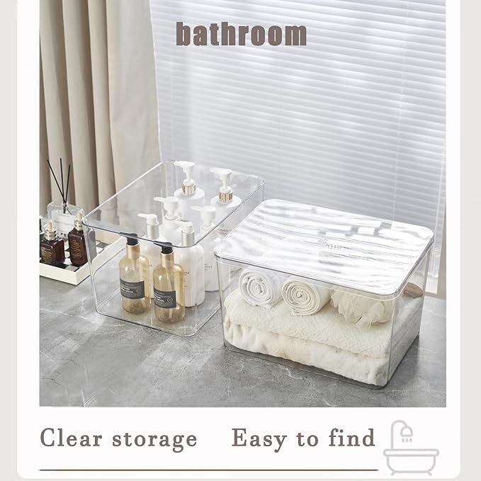Clear plastic storage bins - Image 3