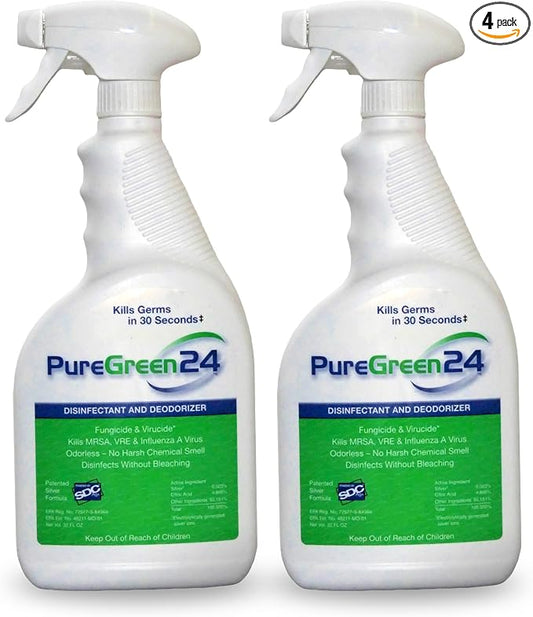 PureGreen24 Safe & Effective Disinfectant. Kills Deadly Germs including RSV by PUREGREEN24
