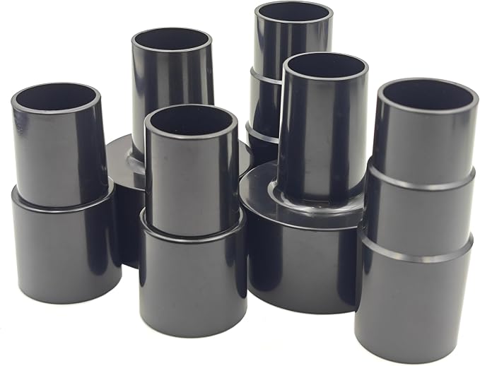 Plastic Hose Connector Reducer Attachments Fits Vacuum Cleaner， 1-3/8" to 1-1/4" by Velodi