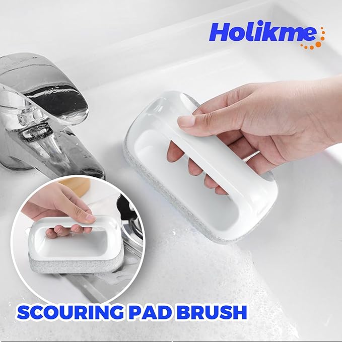 Holikme Cleaning Brush Set, Scouring Pad - Image 4