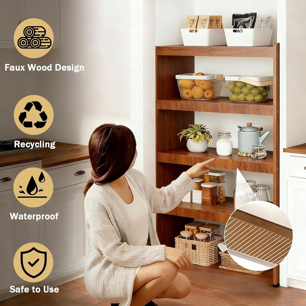 5 Pcs Wire Shelf Covers for Pantry Kitchen Closet Bathroom Office, Moisture-R...