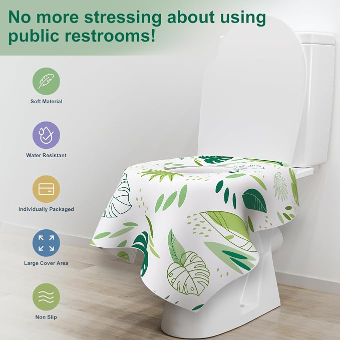 30 Pack Toilet Seat Covers Disposable, and Adults, Individually Wrapped - Image 4
