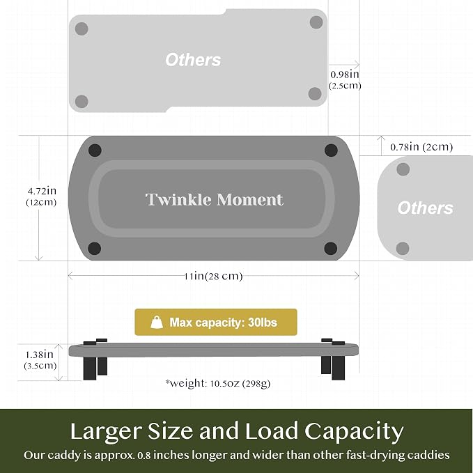 2PCS Water Absorbing Stone Soap Tray - Image 6