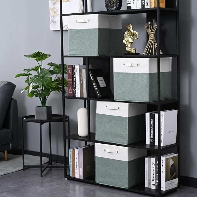13 x 13 Inch Fine Linen Storage Bins - Image 7