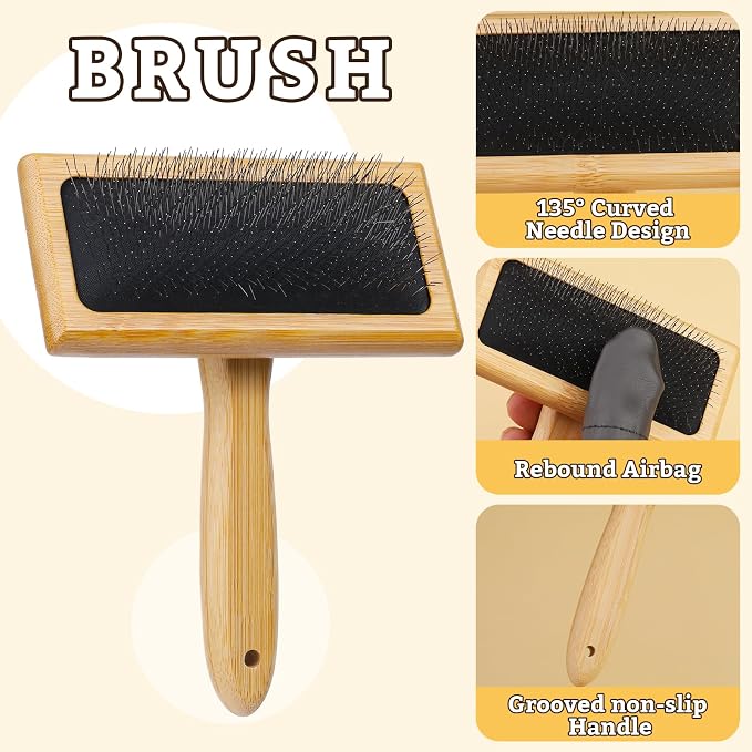 2 Pcs Large Wooden Wool Carders, Needle Felting Carding Brushes Tools - Image 3