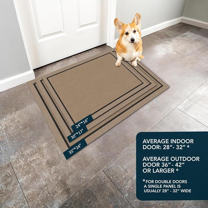 Ultra Thin Door Mat Indoor Entrance, 1/10 in Thin Door Mats - Image 8