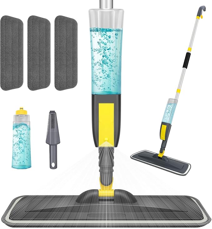 NileHome Spray Mop for Floor Cleaning, Dust Mop by NileHome
