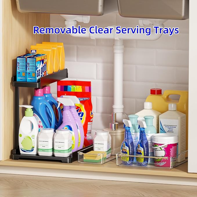 heart & home 2-Pack Under Sink Storage Organizer - Image 9