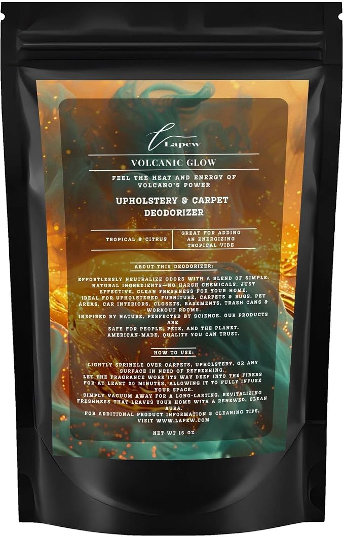 Volcanic Glow Carpet Freshener Powder: Powerful Odor Eliminator by Lapew