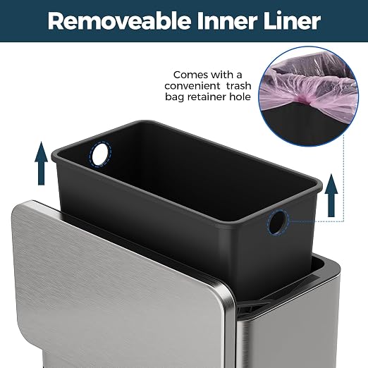 Stainless Steel Hanging Trash Can - Image 5