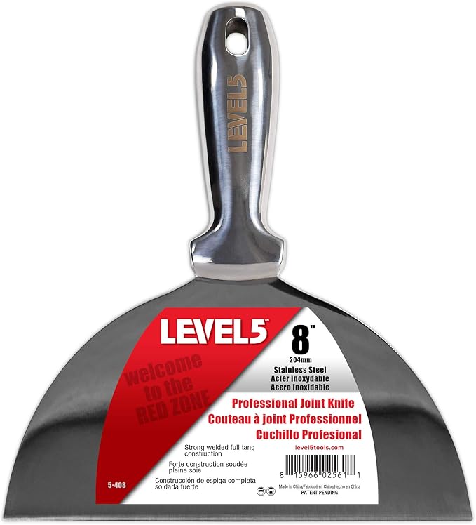 8" All Stainless Steel Joint Knife by LEVEL5Tools