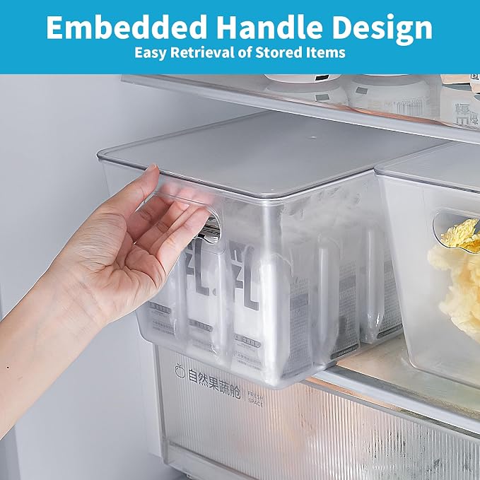 Clear Plastic Storage Bins, Pantry Organizers & Storage Containers, Cabinet - Image 4