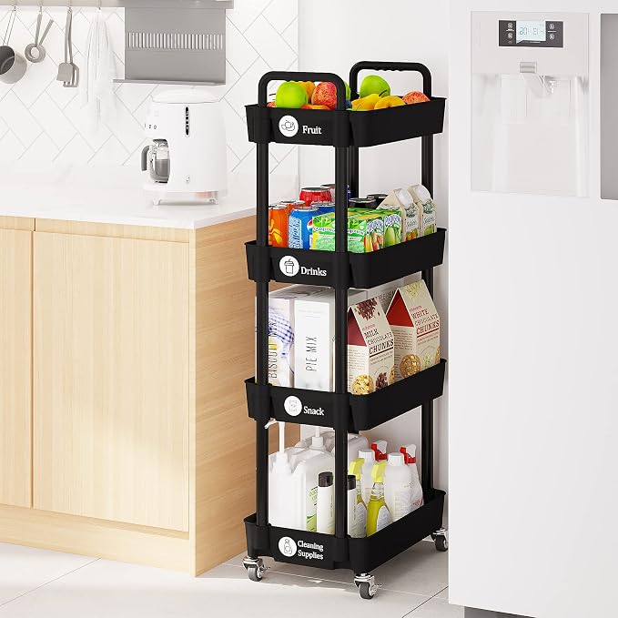 Laiensia 4-Tier Rolling Cart - Image 7