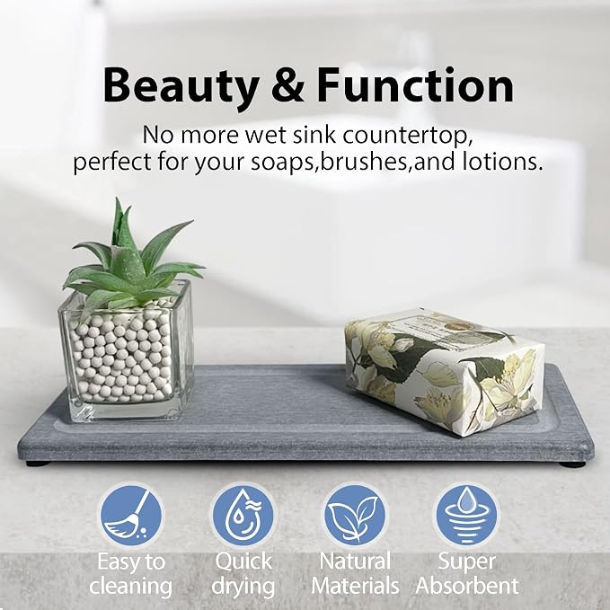 2 PCS Water Absorbing Stone Trays - Image 4