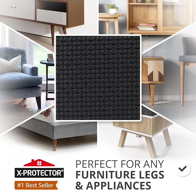 X-PROTECTOR Non Slip Furniture Pads – 12 Premium Furniture Grippers 3"! Best - Image 2