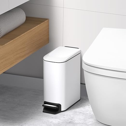 TIPGO Slim Bathroom Trash Can - Image 7