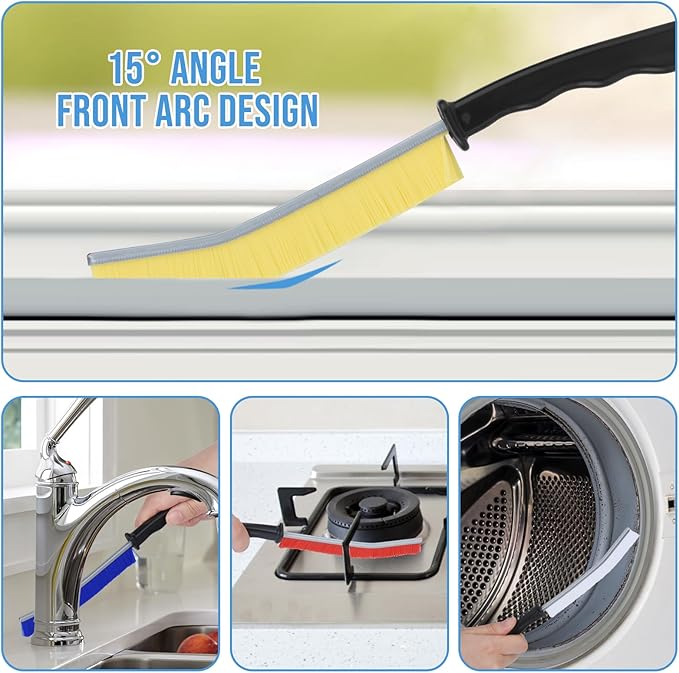 6Pcs Crevice Cleaning Brush, Cleaning Supplies Cleaning Brush Tools Crevice - Image 2