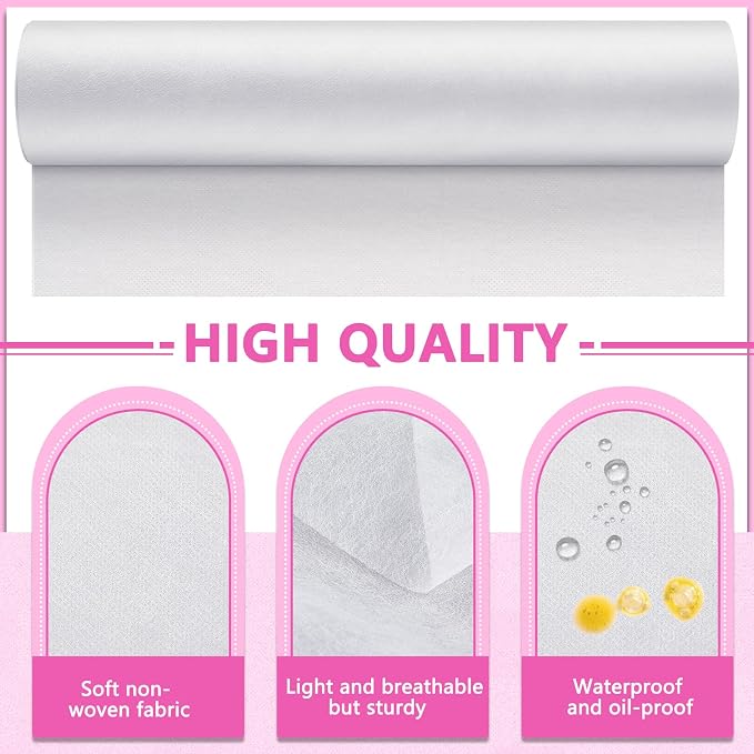 Tudomro 2 Roll Disposable Non Woven Bed Sheets 24 x 71 Inch Massage Table Paper - Image 4
