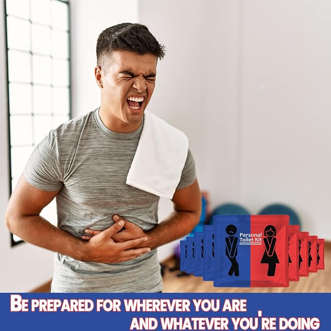 Personal Toilet Kit To Go – 10 Pack | Disposable Public Restroom Kit | - Image 4