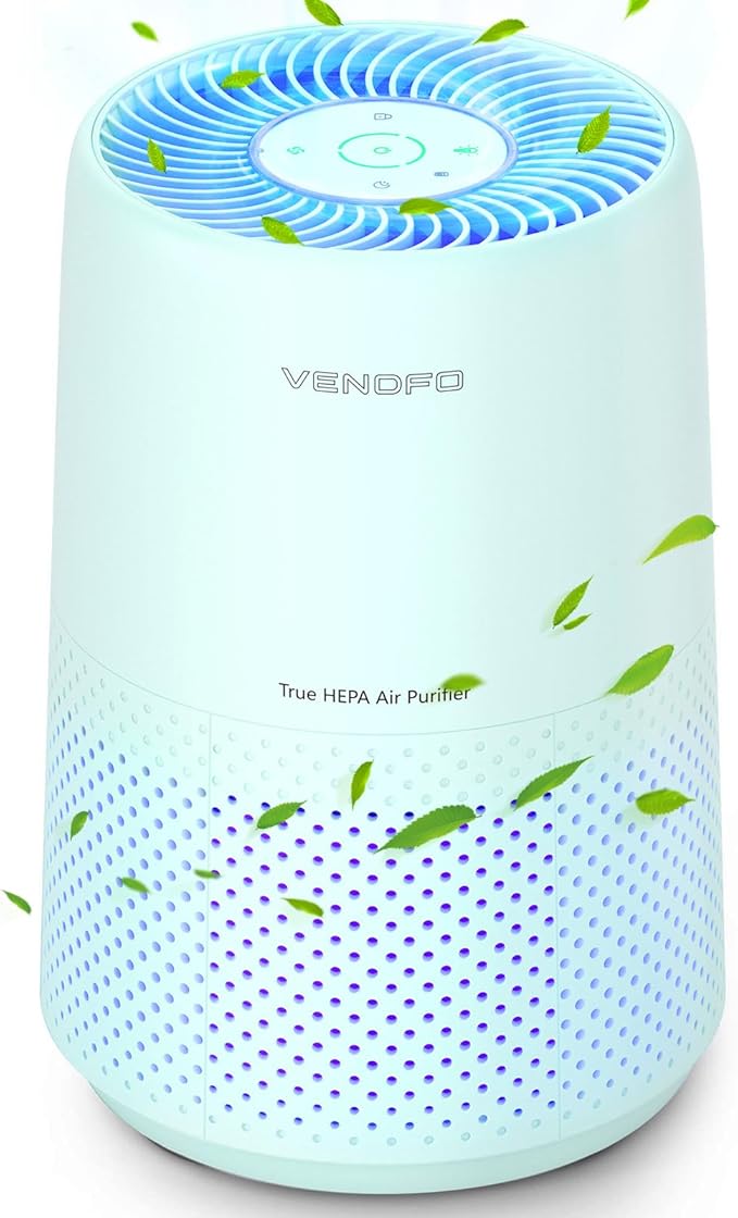 Air Purifiers for Bedroom, H13 HEPA Air Purifiers by VENDFO