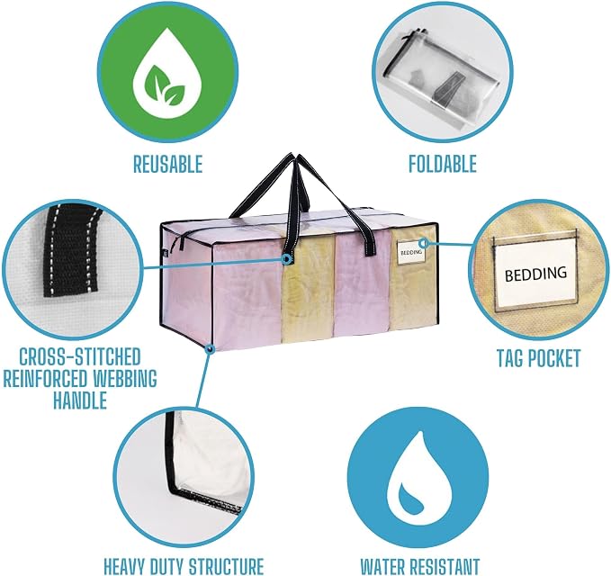 VENO 8 Pack Moving Bags Extra Large Storage Bags - Image 7
