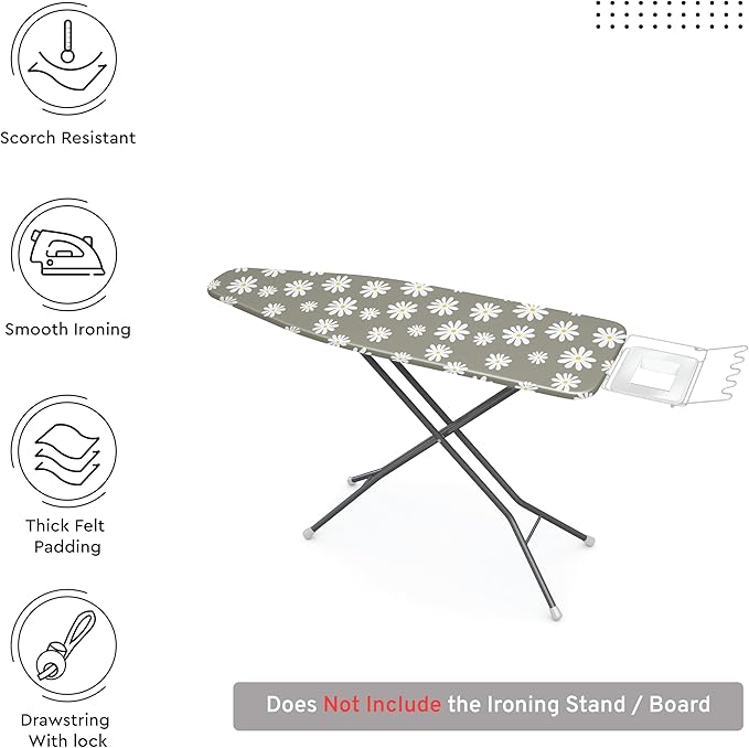 Encasa XO Ironing Board Cover and Pad 57"x22" - Image 3