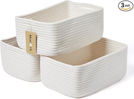 Small Storage Baskets for Organizing | Closet Organizer Bins | Shelf Toy Basket by MiniArkStorageBasketsHome