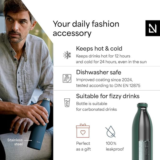 LARS NYSØM Stainless Steel Insulated XL Water Bottle 12oz 17oz 25oz 34oz 51oz | - Image 2