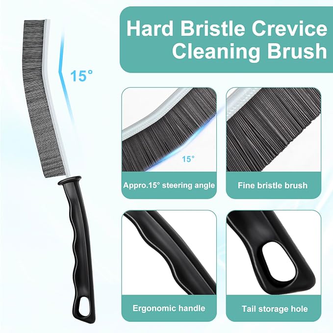 Crevice Cleaning Brush, Gap Cleaning Tool, Home Essentials, Bathroom Cleaner - Image 7
