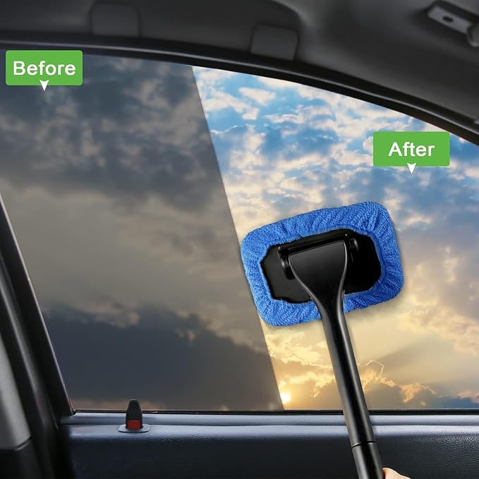 Windshield Cleaning Tool Windshield Cleaning Wand Auto Window Cleaner, 5 Pieces - Image 6
