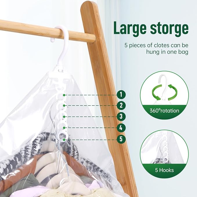 Hanging Vacuum Storage Bags For Clothes - Image 4