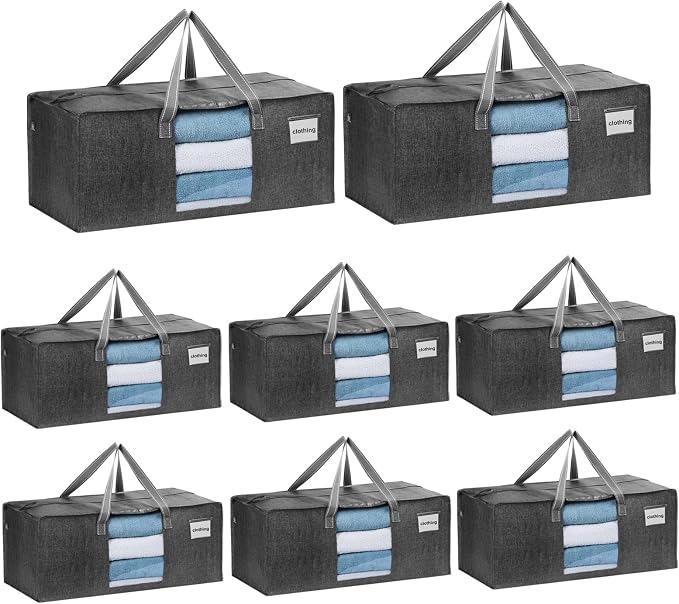 VENO 8 Pack Moving Bags Extra Large Storage Bags by Veno