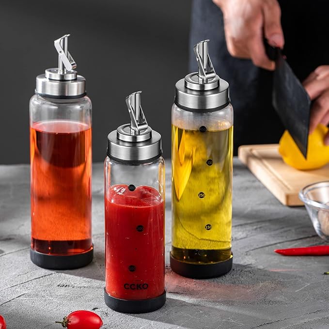 Glass Olive Oil Dispenser Bottle - Image 8