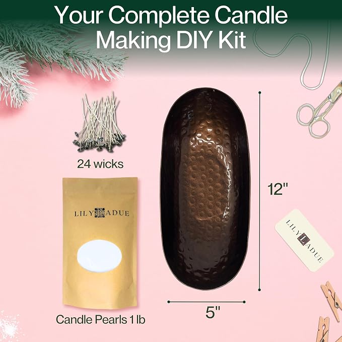 LILY LADUE Sand Candle Kit - 1Lb/16Oz Pearled Candles Sand and Wicks - Image 2