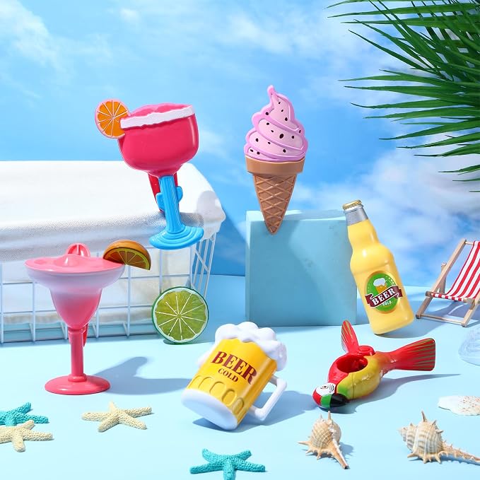 Honoson 12 Pcs Beach Towel Clips Beach Chairs Clips Plastic Swimming Pool Towel - Image 5
